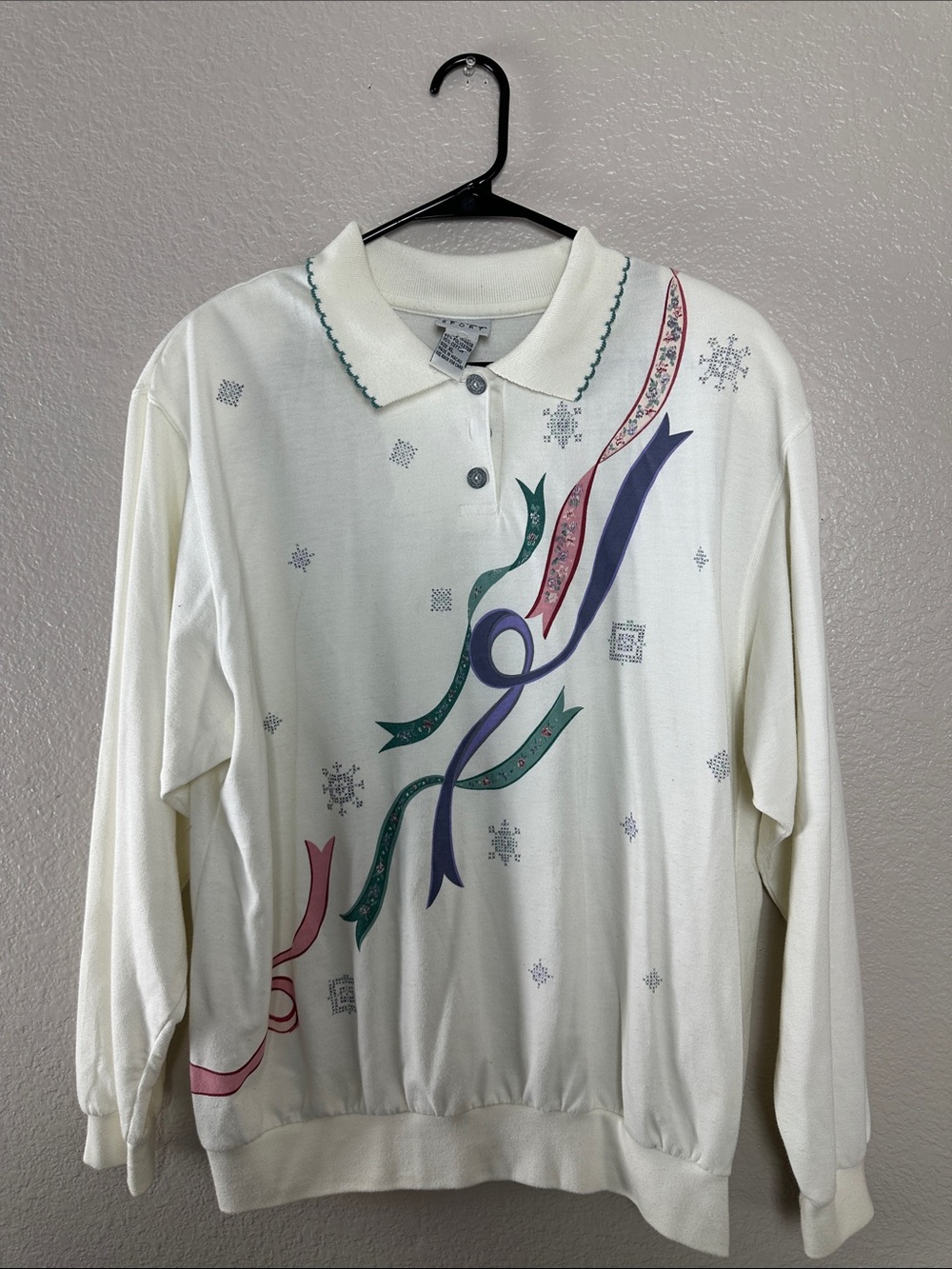 Koret Vintage 90s White Polo Golf Shirt Size XL